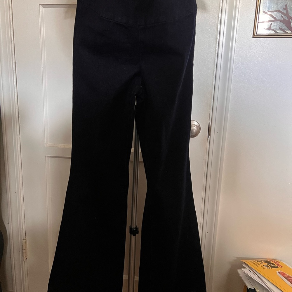 Dark Blue Express 70s Flare Pull on